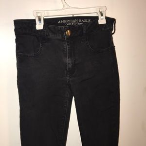 Black American Eagle Skinny Jeans